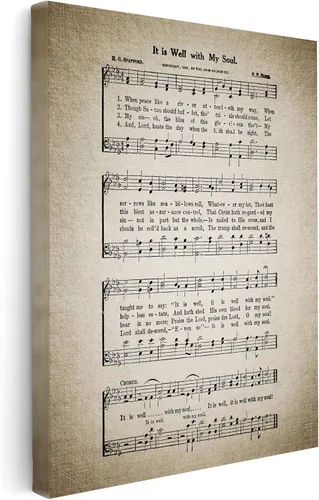 Vista 9 de Poster Master Lienzo How Great Thou Art - Impresión de partituras de música retro, arte de pared de himnario, regalo para hombres, mujeres