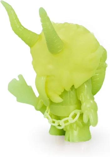 Vista 2 de Figura de acción de vinilo de Krampus de Navidad, brilla en la oscuridad, 5 pulgadas