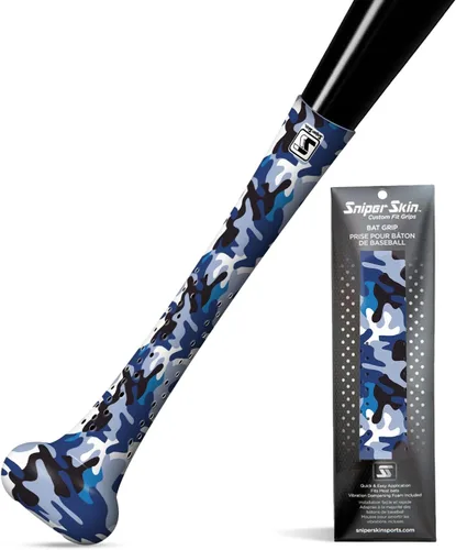 Vista 16 de SNIPER SKIN Baseball & Softball Bat Grip - Replacement Bat Grip Wrap - Easy to Install, Strong, Waterproof, Tacked for Performance Sombra negra