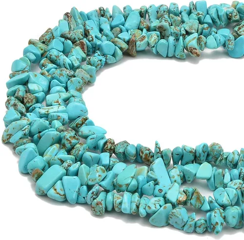 Vista 12 de PLTbeads Kit de pulseras de cintura de piedras preciosas curativas natrales de 0.197-0.315 in, diseño de piedras irregulares, fabricación de joyas