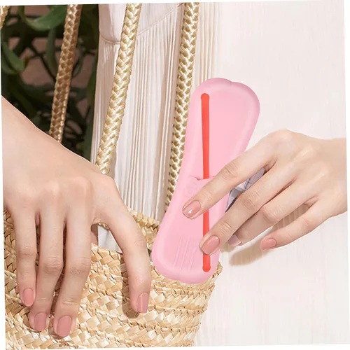 Vista 4 de 2pcs Makeup Brush Holders Portable Travel Makeup Brush Bags Compact Organizers for Eyeshadow Elegant Design Unique Texture