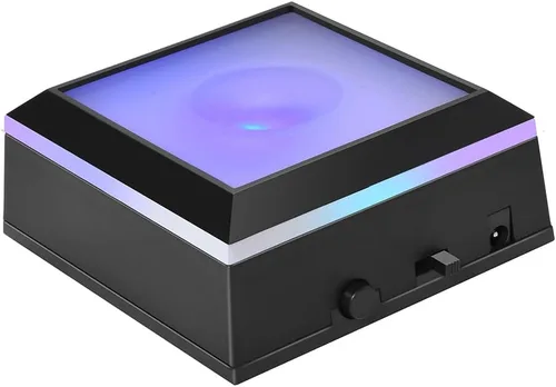 Vista 7 de IFOLAINA Base de luz LED, soporte de exhibición rectangular multicolor para arte de cristal, pedestal iluminado que cambia de color, pequeña base