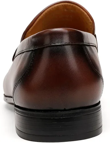 Vista 6 de Full Grain Leather Crocodile Pattern Slip-on Loafers for Men