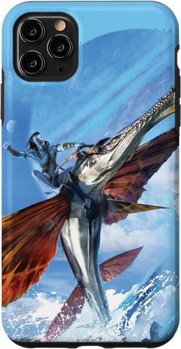 Vista 13 de iPhone 16 Avatar: El camino del agua Jake Sully Riding Skimwing Funda pintada