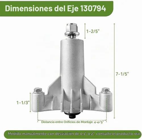 Vista 2 de Husillo 130794 apto para cortacésped Craftsman LT1000 – 128285 husillo apto para HU Pou LAN S Ears Craftsman LT2000 LT3000 DLT3000 DLT3000