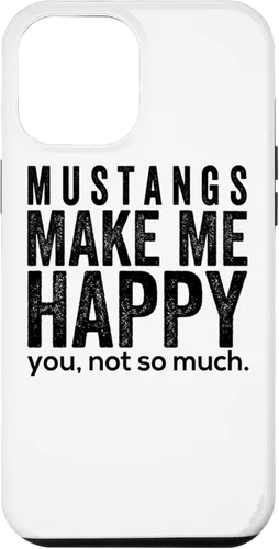 Vista 25 de Funda de regalo para iPhone 13 Pro Mustangs make me happy you not so much funny Horse