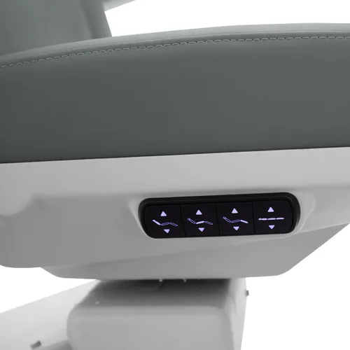 Vista 4 de SKINACT Venice Electric Medical Spa Silla/mesa de tratamiento con giratorio (gris)