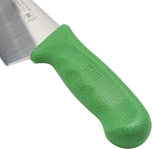 Vista 2 de Winco Cuchillo de chef de grado comercial de 8 pulgadas con hoja de acero alemán, verde