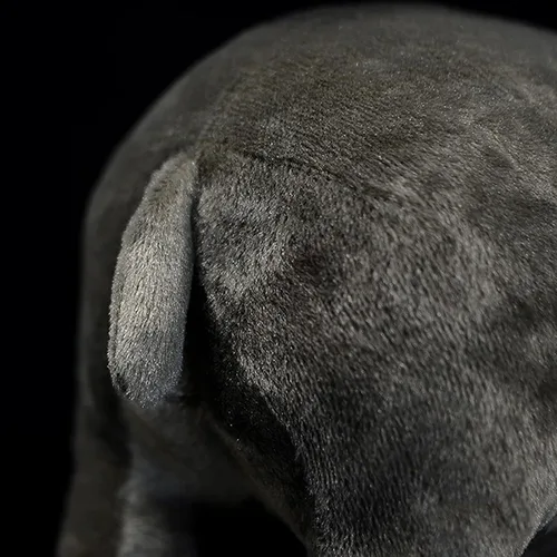 Vista 11 de Juguete de peluche realista de hipopótamo, animal de peluche de hipopótamo de 14 pulgadas, animales salvajes suaves, juguetes de peluche únicos