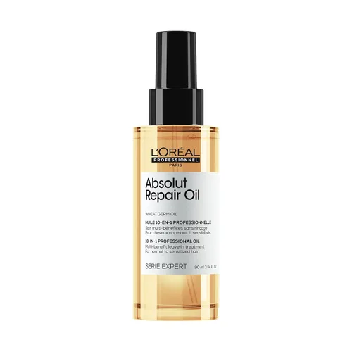 Vista 7 de L'Oreal Professionnel Paris Absolut Repair 10-in-1 Oil - Nourishing Multi-Benefit Hair Oil For Dry & Damaged Hair, Repairs Damage Repair & Provides
