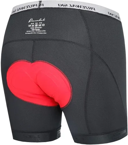 Vista 3 de Ropa interior de ciclismo para hombre, pantalones cortos acolchados 4D con acolchado MTB Liner Biking Underpants
