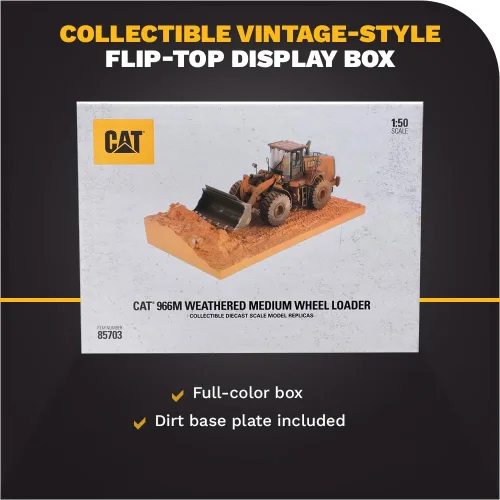 Vista 6 de Diecast Masters - Cargador de ruedas mediano desgastado 1:50 Caterpillar 966M - Serie desgastada - 85703