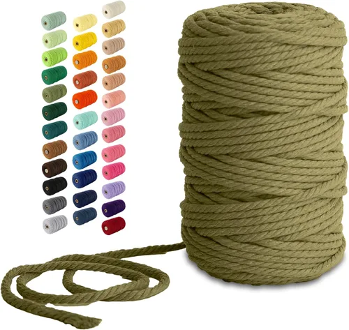 Vista 140 de Nook Theory Hilo de macramé de 3mm 109 yardas - Cuerda de macramé suave de 4mm, 5mm perfecta para nudos - Suministros de macramé para colgadores