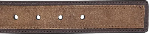 Vista 4 de Nautica Cinturón de cuero para hombre con hebilla de metal