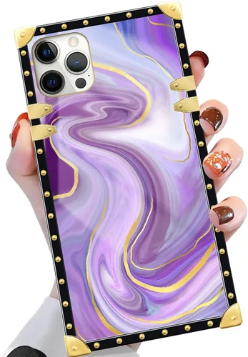 Vista 19 de Funda compatible con iPhone X/Xs, TPU suave de lujo y parte trasera de policarbonato duro para niñas y mujeres, funda protectora a prueba de golpes