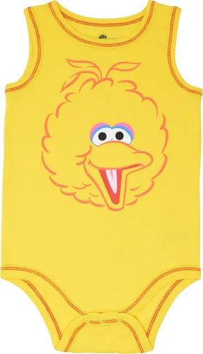Vista 3 de Sesame Street Paquete de 5 mamelucos sin mangas para bebé niño y niña