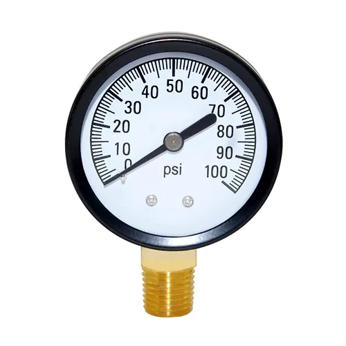 Vista 9 de Joywayus Manómetro de presión 0-30 PSI, latón 1/4" NPT rosca macho montaje inferior, relleno de glicerina, carcasa de acero inoxidable, función