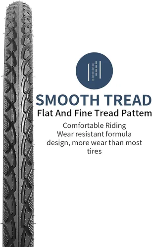 Vista 3 de YUNSCM 700C Bike Tires 700x38C 40-622 Tires Fit for Road, Street, Hybrid Bike 700x38C 700x40C Bicycle Tires 2 PCS (Y-1074)