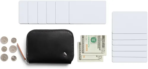 Vista 6 de Bellroy Folio Mini - (calma, moneda), Negro -, Cartera RFID