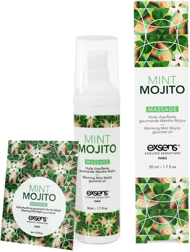 Vista 4 de Exsens Aceite de masaje de calentamiento gourmet, 6 unidades, uso único, saborizado, totalmente natural, vegano, sin manchas, 0.1 fl oz