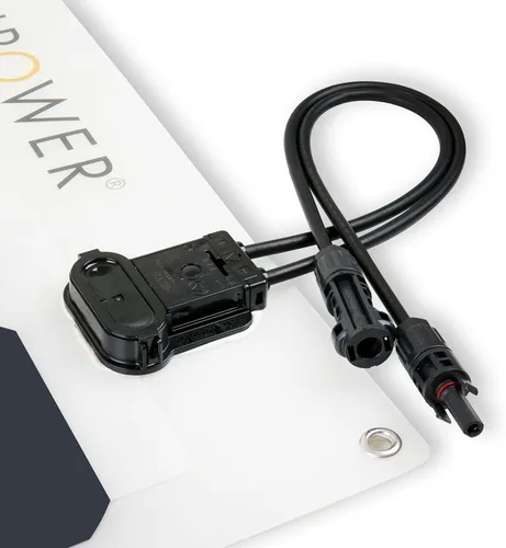 Vista 8 de ExpertPower Panel solar flexible de 100 W Módulo de alta eficiencia con células solares monocristalinas Maxeon para aplicaciones de carga de RV