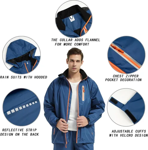 Vista 2 de Trajes de lluvia para hombre impermeables