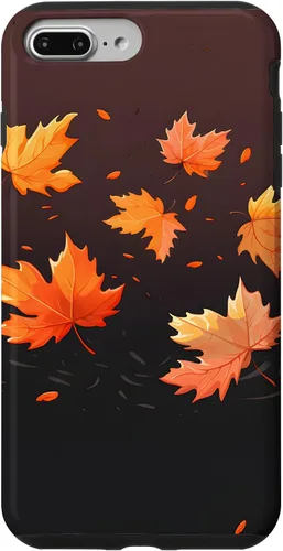 Vista 12 de Autumn Maple Leaves Swirling in The Wind Case for iPhone 17