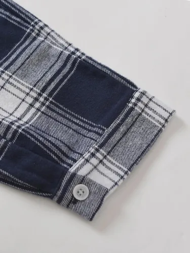 Vista 6 de Latuza Camisón de franela de algodón para hombre