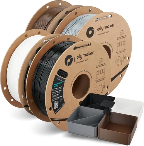 Vista 33 de Polymaker PETG Filament 1.75mm, 1KG, Army Brown PETG 3D Printer Filament, High-Speed Up to 500mm/s, Neatly Wound, Smooth Feeding, Reduced Stringing