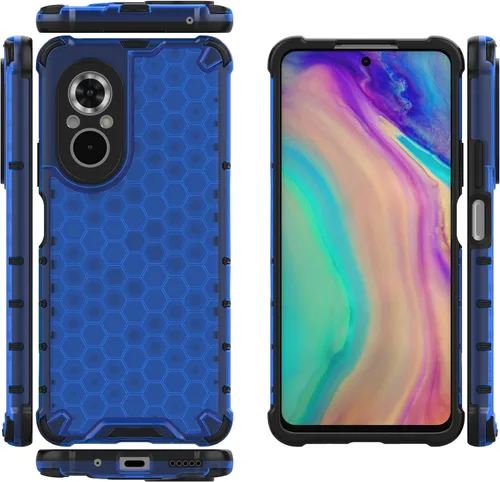 Vista 31 de Pzwoxukhov Funda compatible con Huawei Nova 3i, compatible con Huawei P Smart+ 2018 Honeycomb Anti-Drop Shock-Absorbing Case Negro