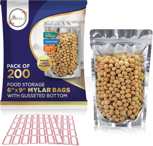 Vista 10 de BELLE KR® Bolsas pequeñas de Mylar de 3 x 5 para dulces liofilizados, paquete de 200 a 4 mil de grosor, bolsas transparentes de Mylar con ventana