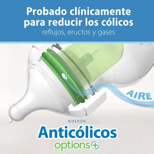 Vista 12 de Dr. Brown's Options+ Esenciales de Biberón de Cuello Ancho