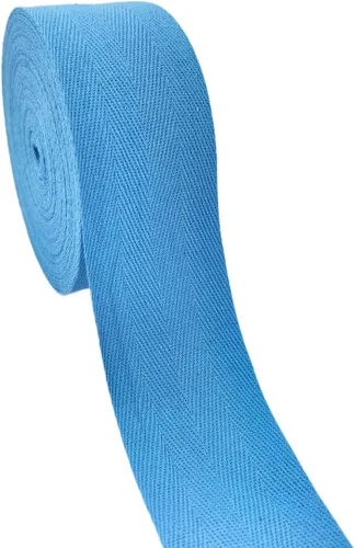 Vista 14 de Cinta de sarga de algodón natural de 2 pulgadas para coser, Home Deco -30 yardas de cinta de sarga duradera en espiga - Cinta de encuadernación