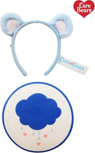 Vista 5 de Care Bears - Kit de disfraz de orejas de oso gruñón y parche para adultos con diadema y parche termoadhesivo