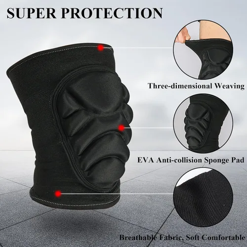 Vista 2 de KRTOYUST® Rodilleras de voleibol, coderas, protección y comodidad excepcionales, adultos y jóvenes (rodilleras, grande)