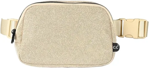 Vista 11 de C.C Bolsa de cintura para mujeres – Riñonera acolchada cruzada para el cuerpo con correa ajustable, idea de regalo de moda, Ajuste regular