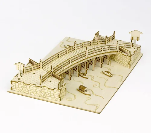 Vista 16 de Rompecabezas 3D de arquitectura de madera del castillo de Edo - Divertidos kits de manualidades de madera - Regalo ideal para cumpleaños y recuerdos