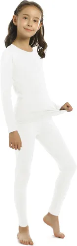 Vista 2 de Conjunto de ropa interior térmica para niñas con tejido polar térmico en parte superior e inferior