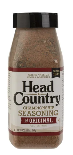 Vista 24 de Head Country Bar-B-Q Championship Seasoning, Original Sin Gluten, Sin MSG, Condimento Multiusos para Barbacoa Condimento de Especias Secas