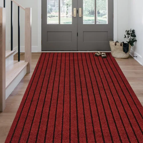 Vista 2 de Alfombra de pasillo de 3 x 15 pies, para interiores y exteriores, tamaños personalizados, con respaldo de goma antideslizante, alfombras