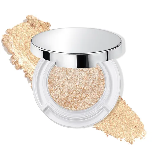 Vista 22 de Sombra de ojos mate individual, Sombra de ojos blanco hueso, Polvo ligero ultrafino, Sombra de ojos con base de imprimación iluminadora, Alto