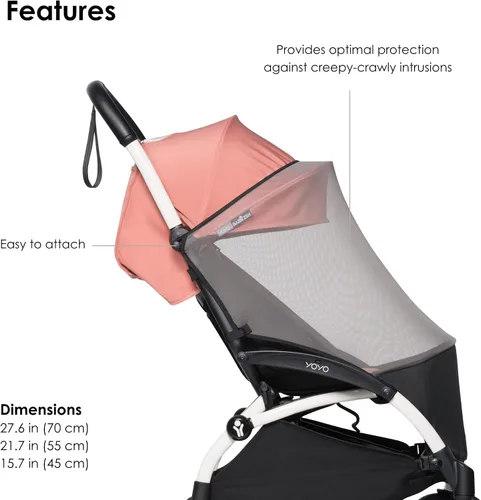 Vista 3 de BABYZEN YOYO - Mosquitera para más de 6 colores, protege al bebé de mosquitos y otros insectos