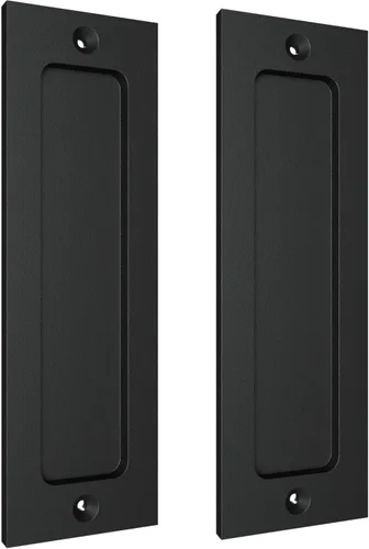 Vista 10 de Tiradores de dedo para puerta de armario - Tiradores cuadrados de 2.5 pulgadas para puerta corrediza - Tiradores empotrados para puerta de bolsillo