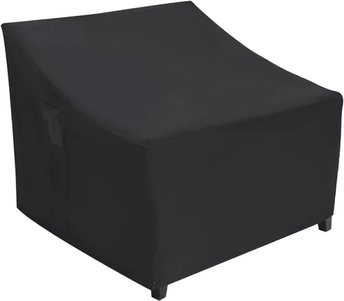 Vista 18 de ABCCANOPY Funda para silla de patio, apilable, impermeable, para exteriores, duradera, resistente a los rayos UV, de poliéster, funda para muebles