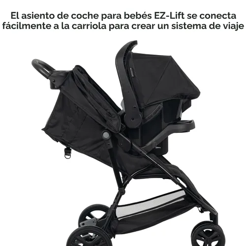 Vista 3 de Baby Trend Venture - Sistema de viaje para cochecito de 3 ruedas, color negro