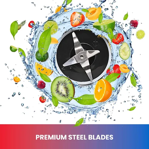 Vista 6 de Total Chef Miracle - Batidora eléctrica para batidos, trituración de hielo y función de pulso, licuadora de bala resistente, electrodomésticos