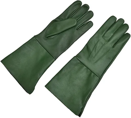 Vista 2 de Guantes medievales de piel para cosplay