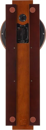 Vista 4 de Bulova C3383 Avent - Reloj de pared Caja de madera de dos tonos con péndulo de giro lento Números arábigos Placa de personalización Altura