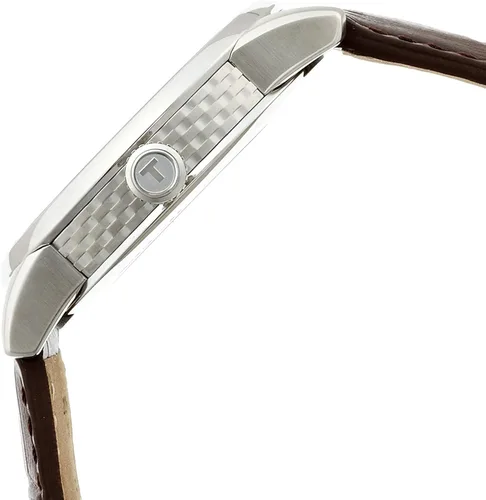 Vista 3 de Tissot T0864071603100 Reloj de lujo con pantalla analógica suiza color marrón Cuero marrón Reloj automático automático