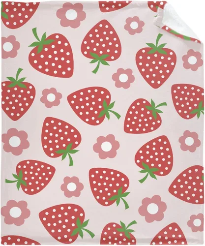 Vista 10 de Darani Manta de franela ligera de fruta de plátano, súper suave y acogedora, cálida y ligera, manta de franela suave de 60 x 50 pulgadas